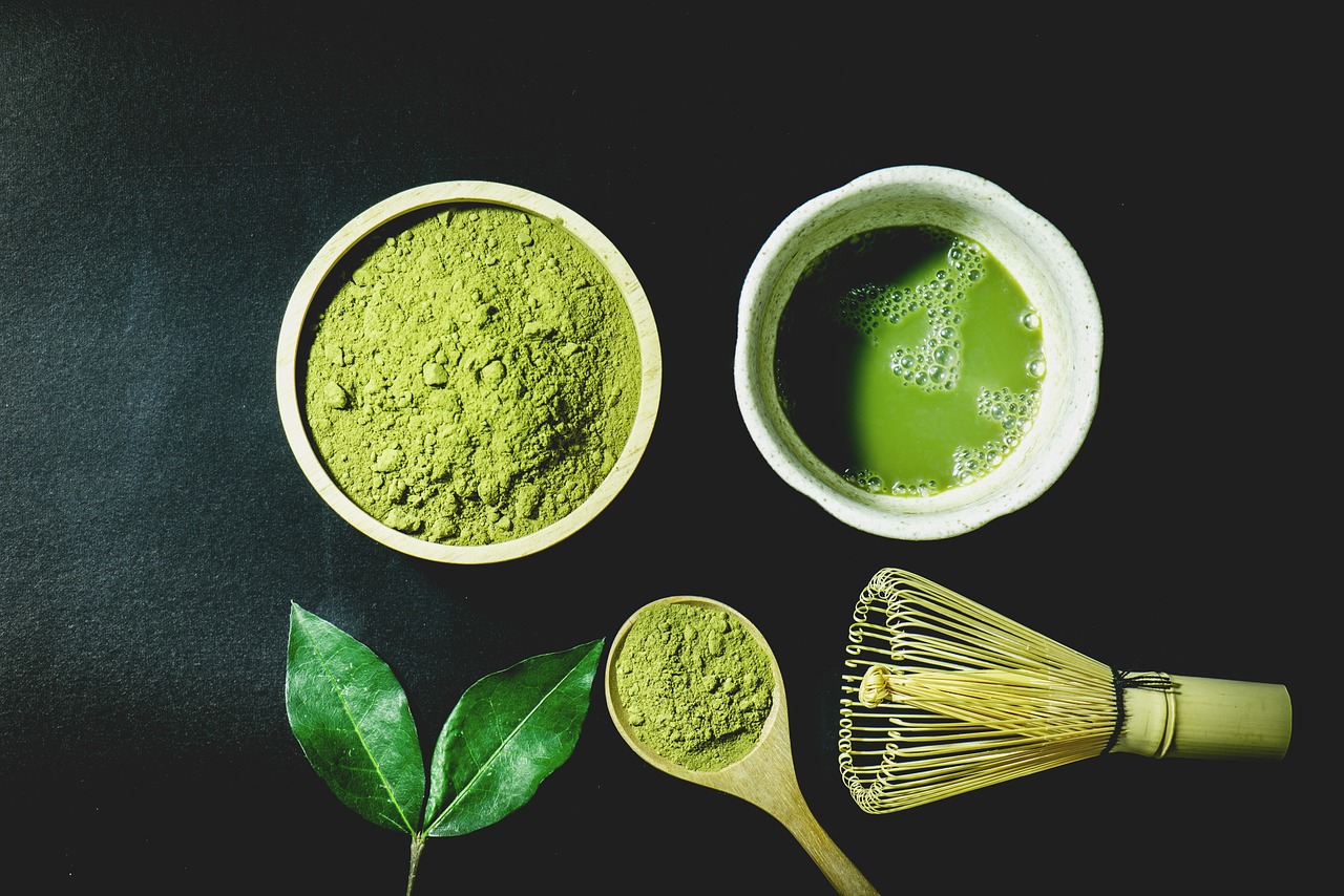 Čaj z matcha prášku